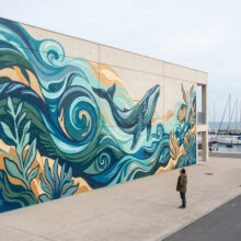 Street art : Mãs sublime l&rsquo;école de voile de La Turballe