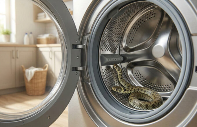 Un serpent découvert dans une machine à laver en Espagne